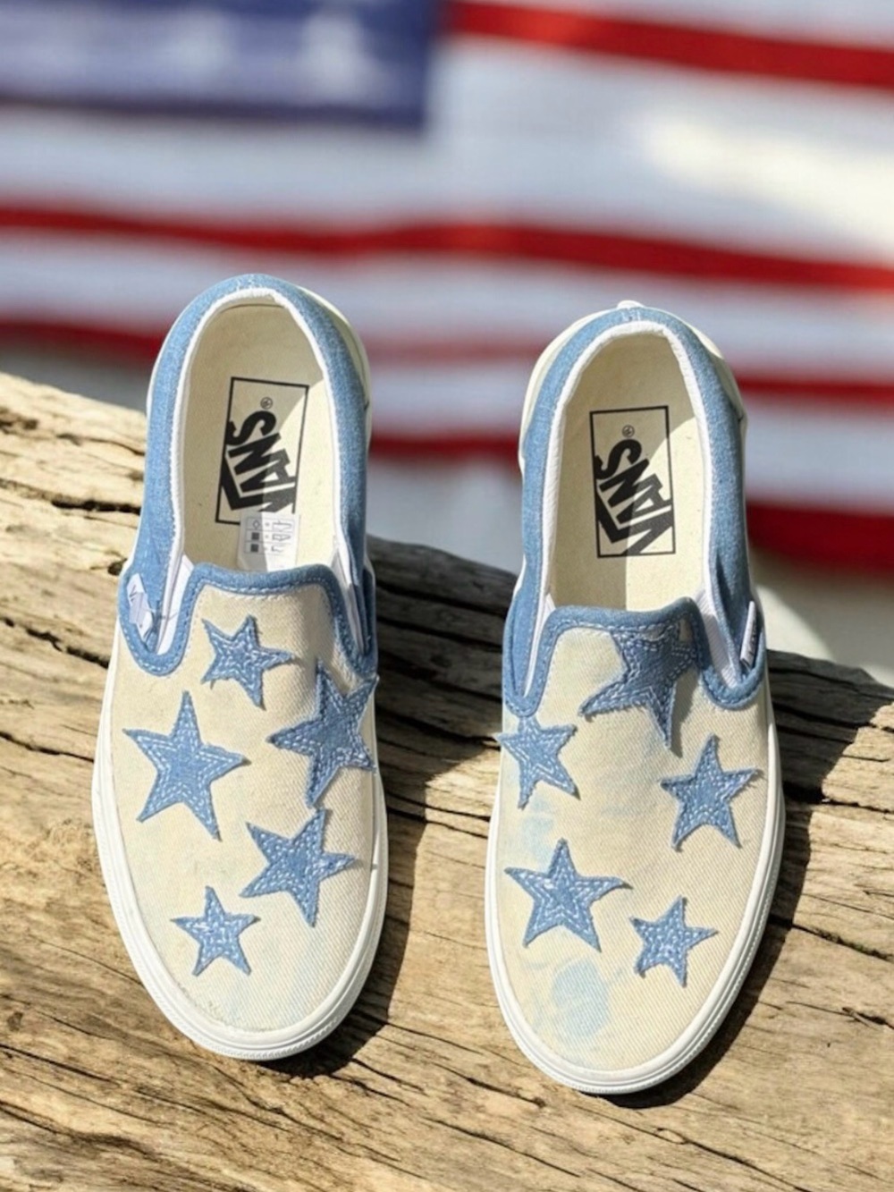 Vans Starry Night Cotton Denim Slip On Sneaker Women’s Size 6